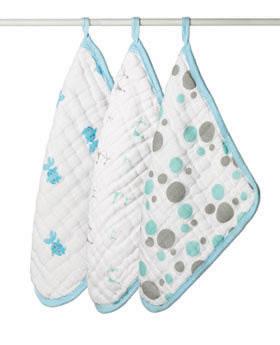 Image of aden + anais® - Washcloth Set - Set of 3 - Multiple Colors Available